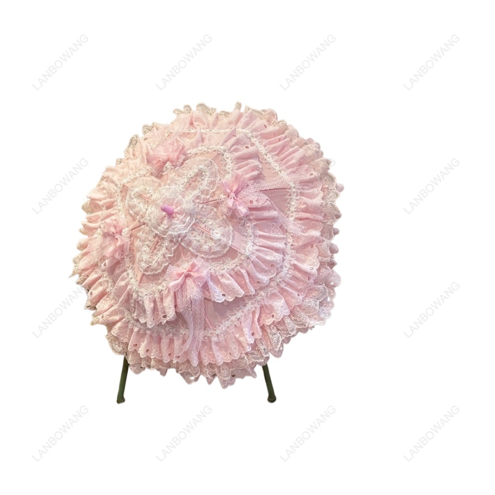 Photography Umbrella - Ombrellino Parasole Artigianale Rosa Floreale a