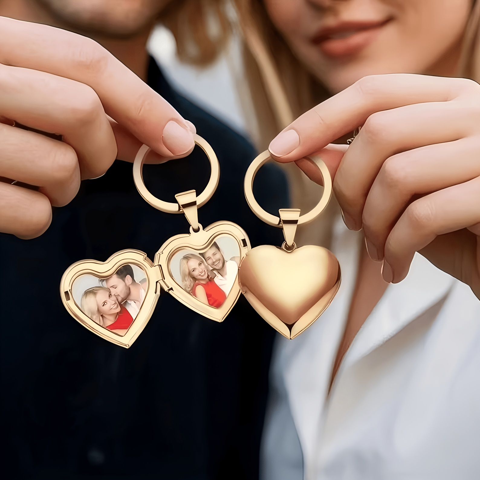 Photographic Memory - Portachiavi Personalizzato con Cornice a Cuore